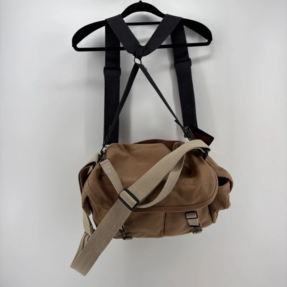 Domke F-2 Original Camera Bag Canvas Made in USA Padded Insert Shoulder Brown